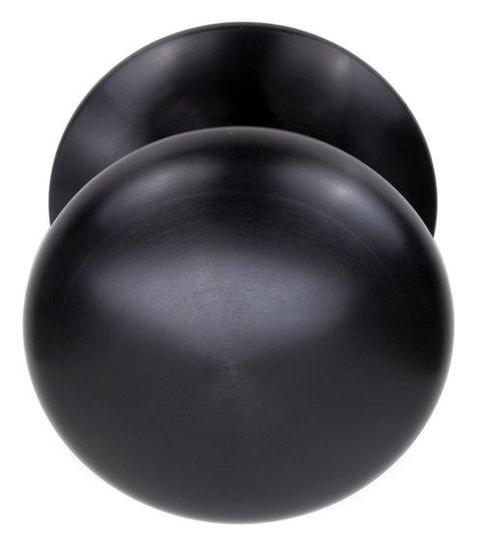 Voordeurknop BASIC LB65V Vast op Rozet PVD Gunmetal, Doe-het-zelf en Bouw, Hang- en Sluitwerk, Ophalen of Verzenden