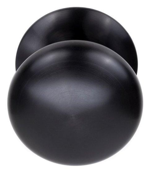 Voordeurknop BASIC LB65V Vast op Rozet PVD Gunmetal, Doe-het-zelf en Bouw, Hang- en Sluitwerk, Ophalen of Verzenden