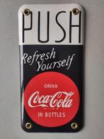 Coca-Cola Push & Pull - Emaille bord (2) - Emaille