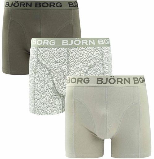 Bjorn Borg Boxers 3Pack Stretch Groen maat L Heren, Kleding | Heren, Ondergoed, Boxer, Verzenden