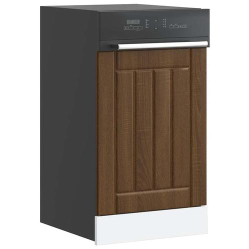 vidaXL Vaatwaspaneel Lucca bewerkt hout bruin eikenkleur, Huis en Inrichting, Kasten | Overige, Nieuw, Verzenden