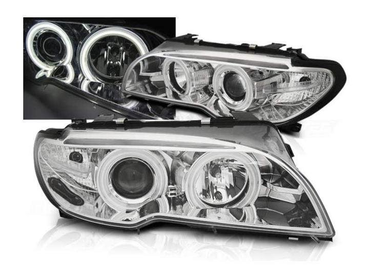 CCFL Angel Eyes Xenon koplampen Chrome geschikt voor BMW E46, Auto-onderdelen, Verlichting, Nieuw, BMW, Verzenden