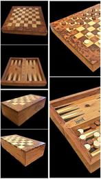 Jeu déchecs - luxe - bois de loupe de noyer