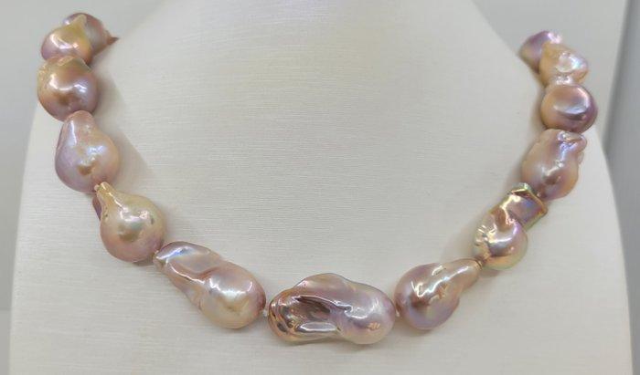 Zonder Minimumprijs - Halsketting 13x15 mm Barok Edison, Handtassen en Accessoires, Kettingen