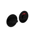 WC slot 2mm dun schroefgaten zwart RVS, Doe-het-zelf en Bouw, Hang- en Sluitwerk, Ophalen of Verzenden, Nieuw, Slot