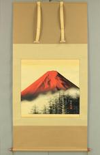 Red Mt. Fuji with Original Double Box (Tomobako) - Suzuki, Antiek en Kunst