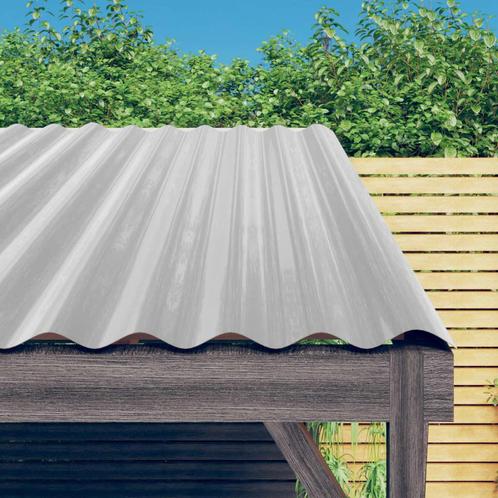 vidaXL Dakpanelen 12 st 100x36 cm gepoedercoat staal, Doe-het-zelf en Bouw, Dakpannen en Dakbedekking, Nieuw, Verzenden
