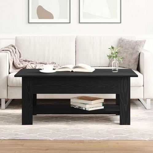 vidaXL Salontafel Zwart eiken 102 x 55 x 42 cm Bewerkt hout, Huis en Inrichting, Tafels | Salontafels, Nieuw, Verzenden