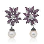 Boucles doreilles - 18 carats Or blanc -  24.64ct. tw., Nieuw