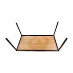 Tafel met updruk 160x80x76cm Hout Blad en Metalen Frame, Ophalen of Verzenden, Nieuw