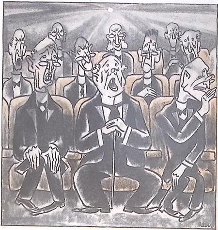 Spotprent over de eerste film in de Raad van State (Lithos), Antiek en Kunst, Kunst | Litho's en Zeefdrukken, Verzenden