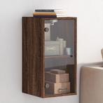 vidaXL Wandkast met glazen deuren 35x37x68,5 cm, Huis en Inrichting, Verzenden, Nieuw