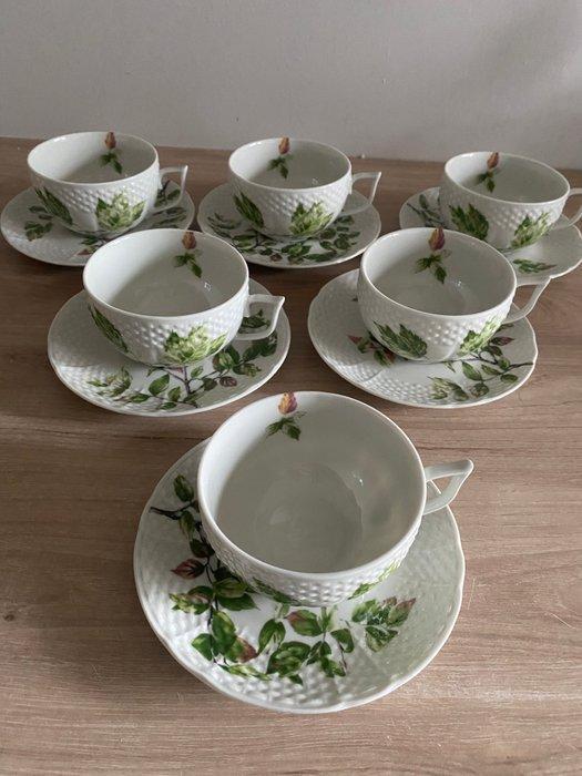 Porcelaine Jacques Cœur - Koffieservies (12) - Feuillage -, Antiek en Kunst, Antiek | Meubels | Tafels