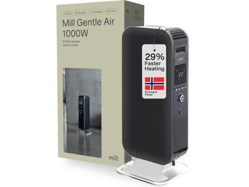 Mill AB-H1000DN BLACK - design olieradiator - 1000 Watt -, Verzenden