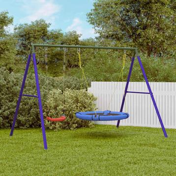 vidaXL Schommelset met schommel en schotelschommel, Kinderen en Baby's, Speelgoed | Buiten | Speeltoestellen, Verzenden, Nieuw
