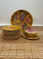 Sarreguemines - Dessertservies (14) - Majolica