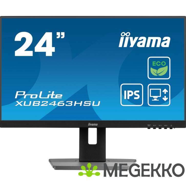 Iiyama ProLite XUB2463HSU-B1 24  Full HD ECO IPS Monitor, Computers en Software, Overige Computers en Software, Nieuw, Verzenden