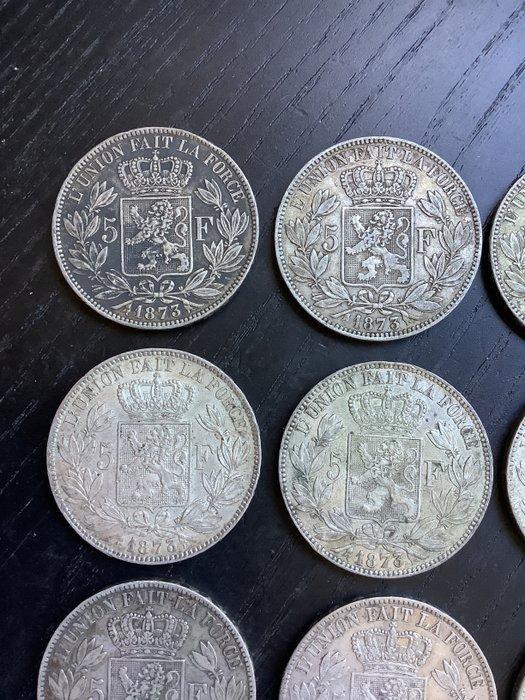 België. Leopold II. 5 Francs 1873 (Zonder Minimumprijs), Postzegels en Munten, Munten | Nederland