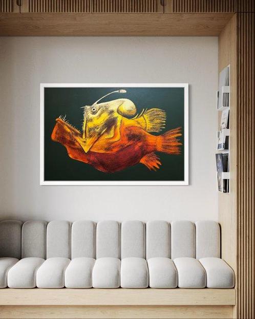 Montiel (1985) - CAZADOR INVISIBLE, Antiek en Kunst, Kunst | Schilderijen | Modern