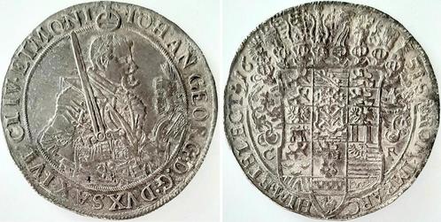 Sachsen taler, daalder 1651 Cr Dresden, Joh-georg vz/stgl..., Timbres & Monnaies, Monnaies | Europe | Monnaies non-euro, Envoi