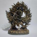 Standbeeld - Turquoise, Verguld brons - Bodhisattva,, Antiquités & Art