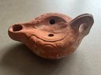Oud-Romeins Aardewerk Olielamp - 12 cm - Romeinse olielamp