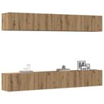 vidaXL 4-delige wand-tv-meubelset Artisan Oak 100x30x30 cm, Verzenden, Nieuw