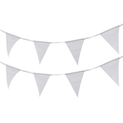 Witte Slinger Stof 5m, Hobby en Vrije tijd, Feestartikelen, Nieuw, Verzenden