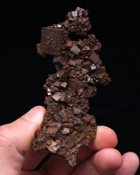 (Spaanse Klassieker) Goethiet Pseudomorf pyriet - Hoogte:, Verzamelen, Mineralen en Fossielen