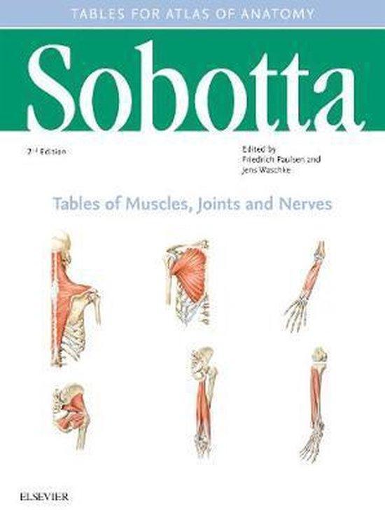 Sobotta Tables of Muscles, Joints and Nerves, English/Latin, Livres, Langue | Anglais, Envoi