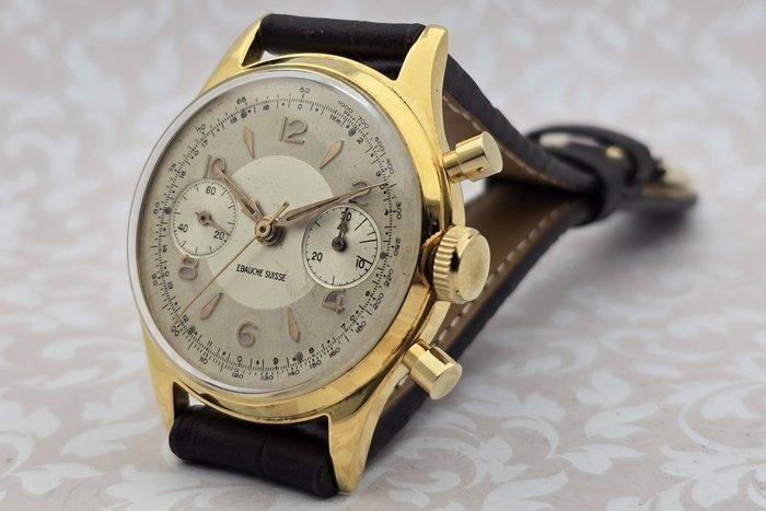 Chronographe Suisse - Cal. Landeron 248 - Zonder, Handtassen en Accessoires, Horloges | Heren