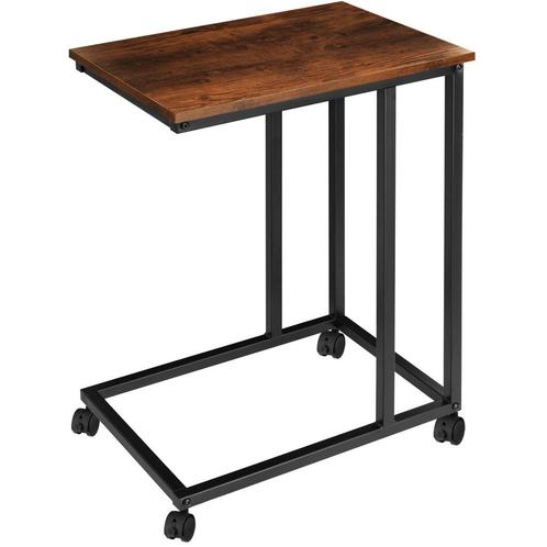 Bijzettafel Luton 48x35x70cm - Industrieel hout donker, rust, Maison & Meubles, Tables | Tables d'appoint, Envoi