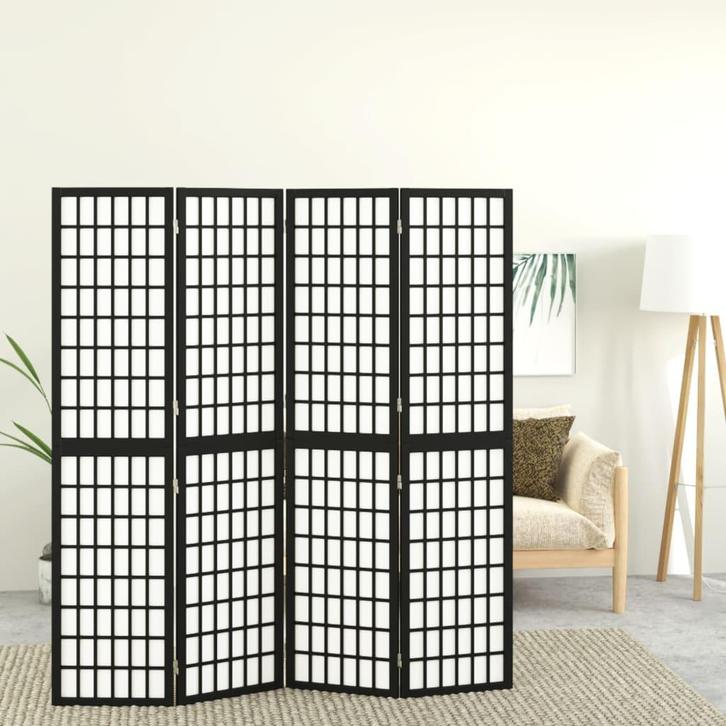 vidaXL Kamerscherm inklapbaar 4 panelen Japanse stijl, Huis en Inrichting, Woonaccessoires | Overige, Nieuw, Verzenden