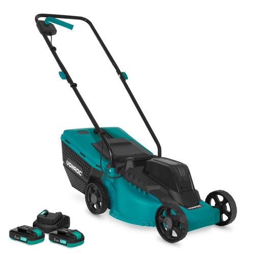 Accu Grasmaaier 20V – Brushless - 32 cm | Incl. 2x 2.0Ah, Tuin en Terras, Grasmaaiers, Nieuw, Verzenden