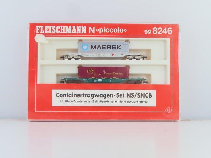 Fleischmann N - 99 8246 - Ensemble de wagons de marchandises, Hobby en Vrije tijd, Modeltreinen | N-Spoor