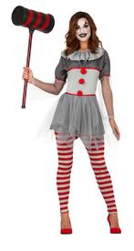 Killer clown Halloween Kostuum Dames, Verzenden, Nieuw