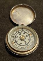 Boussole - Plaqué(e) argent - Boussole antique argentée, Antiek en Kunst