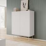 Meubella Dressoir beige 97x37x122 cm - Opbergkast, Verzenden