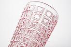 Meyrs Neffe Art Nouveau Pink Multilayer Crystal Glass Vase
