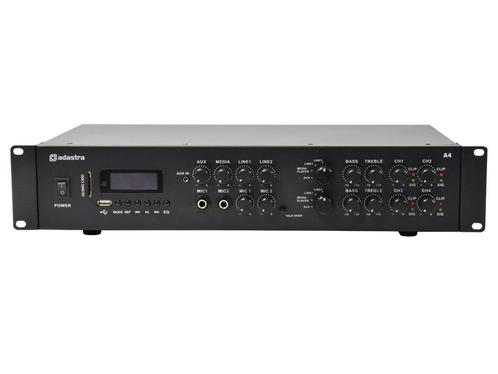 Adastra A4 Stereo PA Versterker 4x 200W Bluetooth, Muziek en Instrumenten, Microfoons