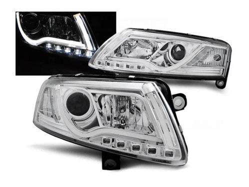 LED Tube koplampen Chrome geschikt voor Audi A6 C6, Auto-onderdelen, Verlichting, Nieuw, Audi, Verzenden