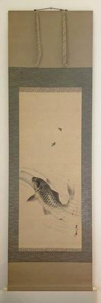 Arte giapponese kakejiku kakemono - rotolo da parete - Carpa
