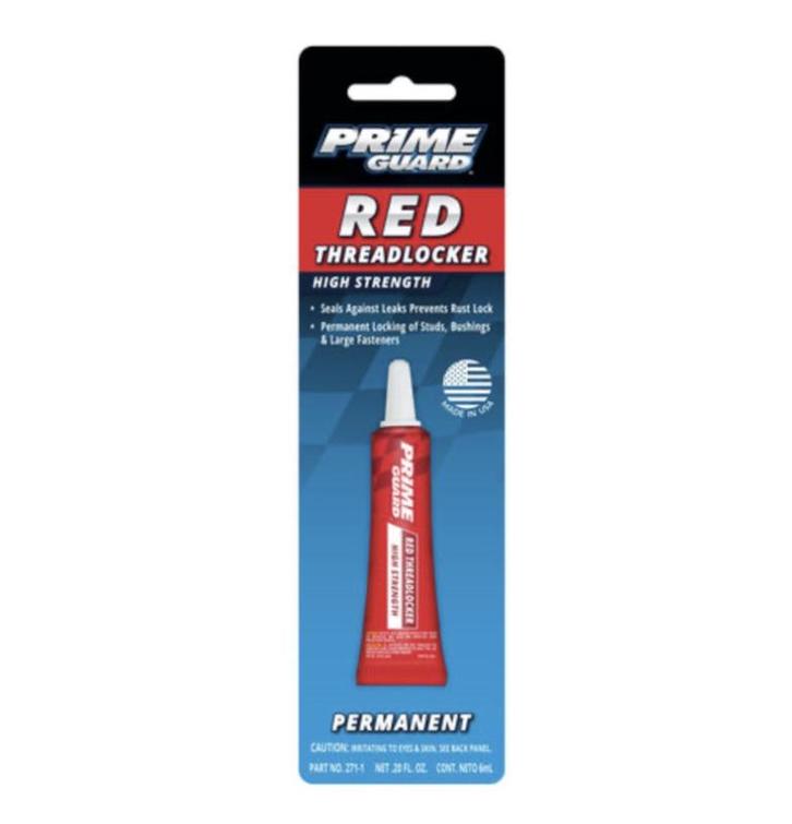 PRIME GUARD RED THREADLOCKER - 6ML, Auto-onderdelen, Overige Auto-onderdelen, Nieuw, Ophalen of Verzenden