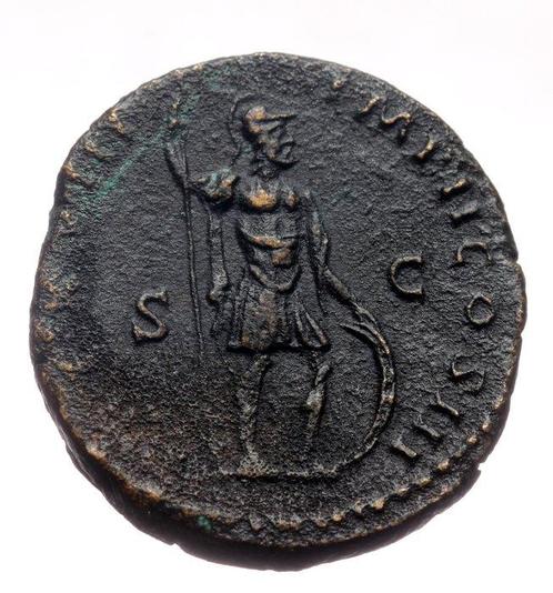 Empire romain. Marcus Aurelius (AD 161-180). Dupondius, Postzegels en Munten, Munten | Europa | Niet-Euromunten