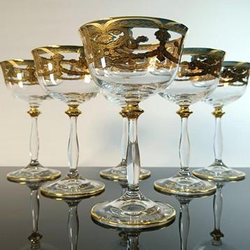 SECOLOVENTESIMO - Beker op een voet (6) - Angela Venice Gold, Antiek en Kunst