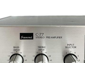 Sansui - Ampli phono stéréo C77 mm/mc de collection vintage,