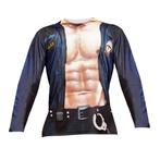 Politie Shirt Blauw Heren, Verzenden