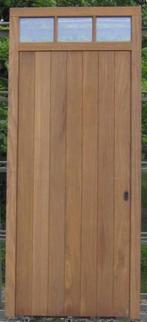 afrormosia houten voordeur , deur , buitendeur 106 x 246, Doe-het-zelf en Bouw, Deuren en Vliegenramen, 100 tot 120 cm, 215 cm of meer