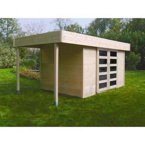 Tuinhuis in hout - modern larvik 3332 + 1212 x 2452 mm 28 mm, Tuin en Terras, Tuinhuizen, Nieuw