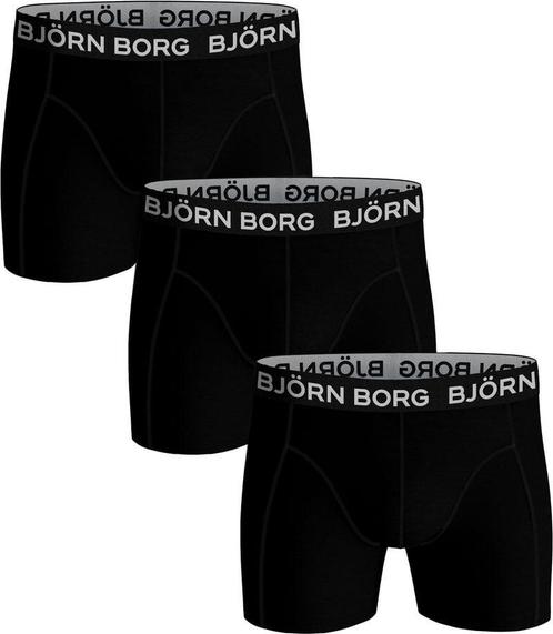 Bjorn Borg Boxers Cotton Stretch 3-Pack Zwart maat XL Heren, Vêtements | Hommes, Sous-vêtements, Envoi